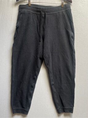 Lululemon Ribbed High-Rise Jogger 7/8 Length waffle knit pants Sz 12